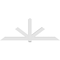 Ekena Millwork Kennewick Architectural Grade PVC Gable Bracket, 108"W x 40 1/2"H x 6"D x 6"F, 9/12 Pitch GBP108X41X0606KEN00 - alternate 2